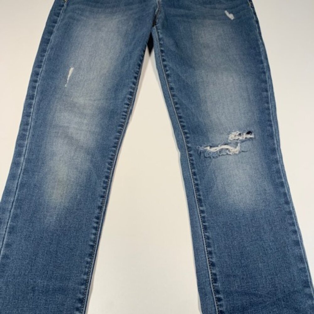 Old Navy Rockstar Mid Rise Skinny Jeans Women Size 6 Distressed Stretch Denim - Picture 3 of 9